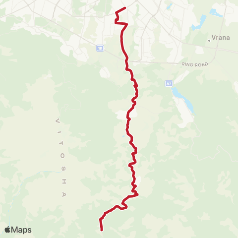 Център за градска мобилност МЕСТНОСТ ЯРЕМА - НСБАЛ ПО ОНКОЛОГИЯ - МЕСТНОСТ ЯРЕМА map