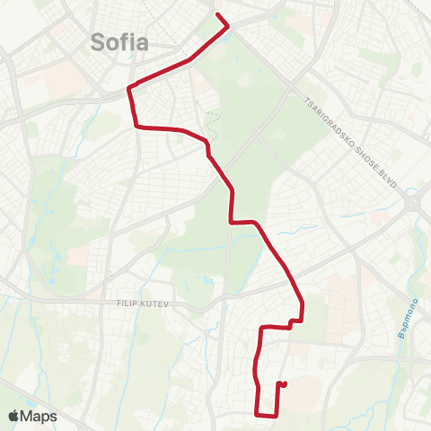 Център за градска мобилност СТУДЕНТСКИ ГРАД - СУ СВ.КЛИМЕНТ ОХРИДСКИ - СТУДЕНТСКИ ГРАД map