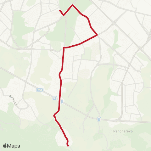 Център за градска мобилност КВ. СИМЕОНОВО - СЕМИНАРИЯТА - КВ. СИМЕОНОВО map