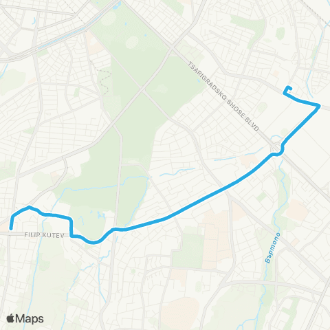 Център за градска мобилност Метростанция Витоша - АВТОСТАНЦИЯ ГЕО МИЛЕВ - Метростанция Витоша map