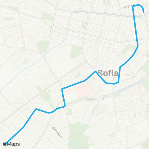 Център за градска мобилност Бул. Прага - ПЛ. СТОЧНА ГАРА - Бул. Прага map