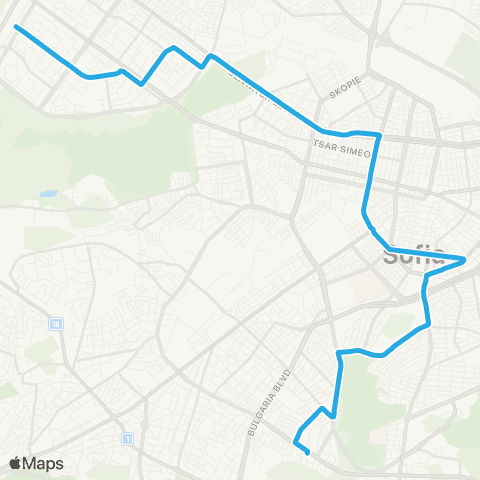 Център за градска мобилност Ул. Опълченска - Ж.К. Гоце Делчев - Ул. Опълченска map