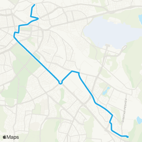 Център за градска мобилност БУЛ. ПРОФ.ЦВ. ЛАЗАРОВ - ж.К. Хаджи Димитър - БУЛ. ПРОФ.ЦВ. ЛАЗАРОВ map