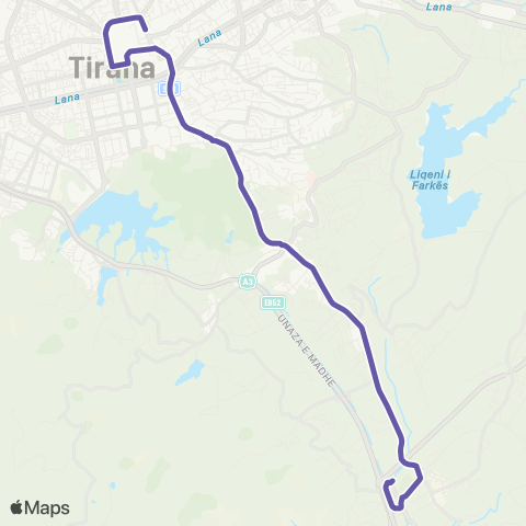 Urbani Terminali Juglindor - Qendër map