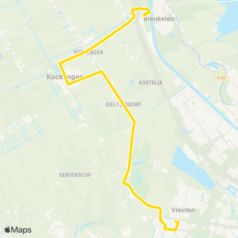 U-OV Vleuten - Breukelen map