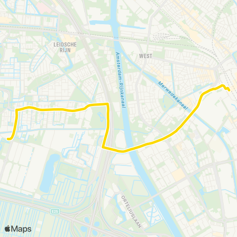 U-OV De Meern - Utrecht CS map