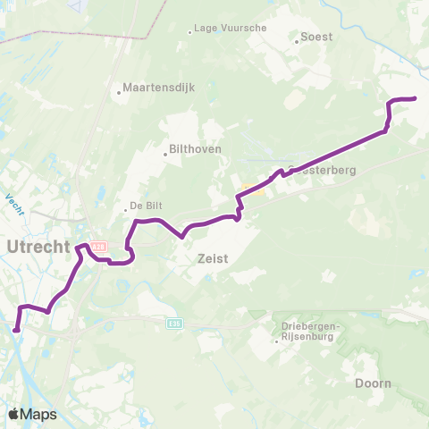 U-OV Amersfoort - Science Park - Westraven map