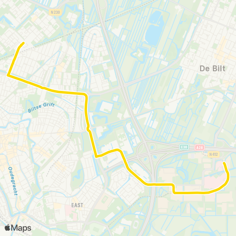 U-OV Overvecht - Science Park map