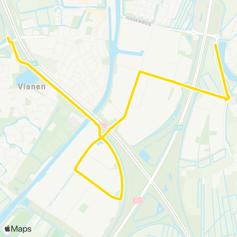 U-OV Hoef en Haag - Vianen map