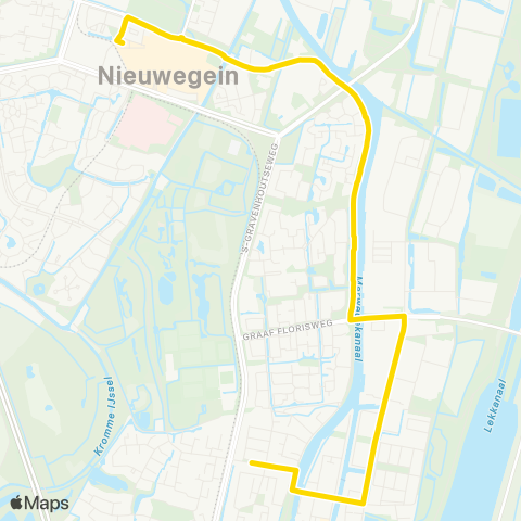 U-OV Nieuwegein City - Vreeswijk map