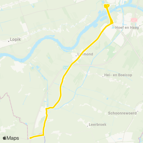 U-OV Vianen - Meerkerk map