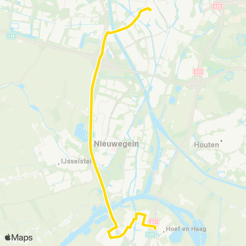 U-OV Utrecht - Hoef en Haag map