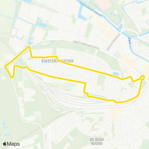 U-OV Wijkbus Soesterkwartier map