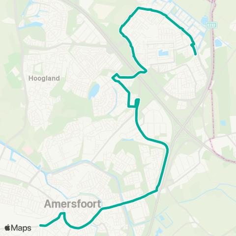 U-OV U-link Amersfoort CS - Vathorst map