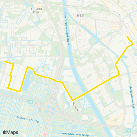 U-OV U-bus Amersfoort CS - Rusthof map