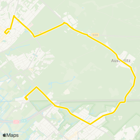 U-OV Zeist - Austerlitz - Driebergen map
