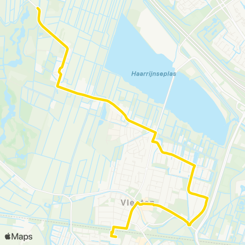 U-OV U-flex Vijfheerenlanden-West map
