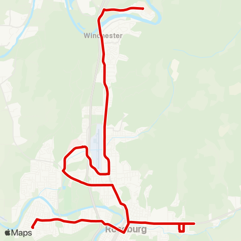 UPTD Roseburg Redline map