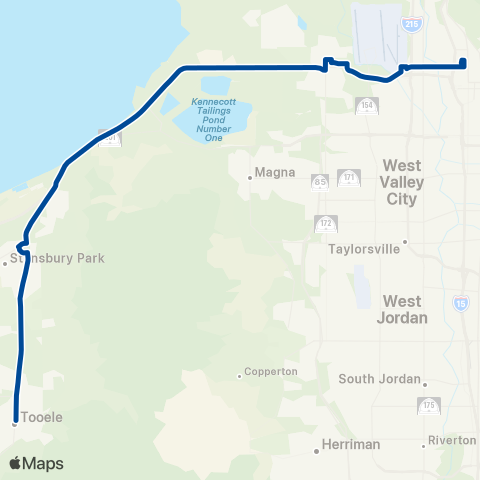 UTA Tooele SLC Flex map
