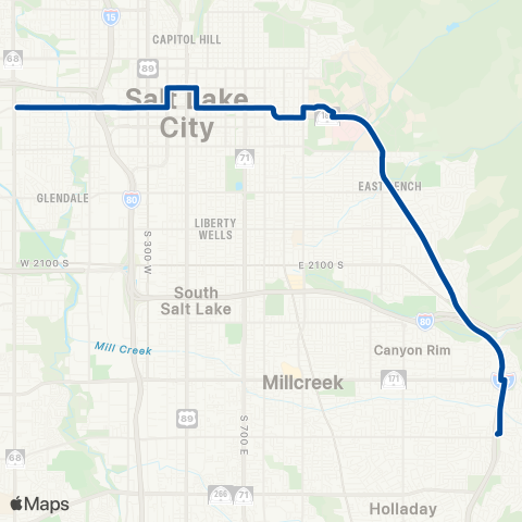 UTA 400 South map