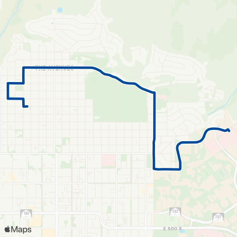 UTA 11th Avenue Flex map