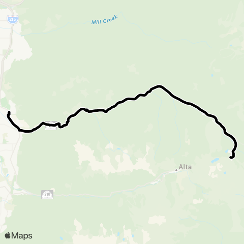 UTA Canyon Service 3 map