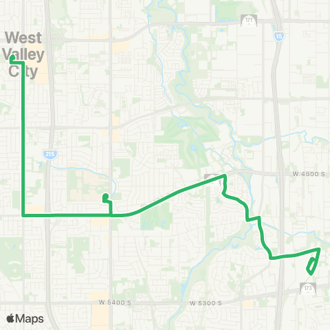 UTA Mid-Valley Connector BRT map