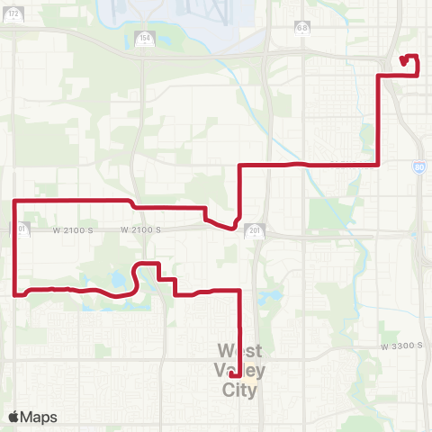 UTA Industrial Business Park Shuttle map