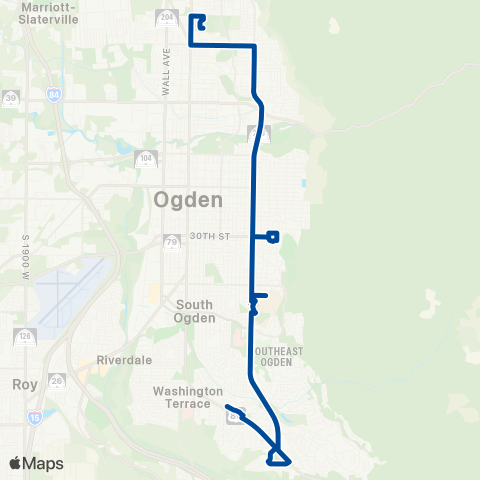 UTA Atc / Harrison Blvd / WSU map