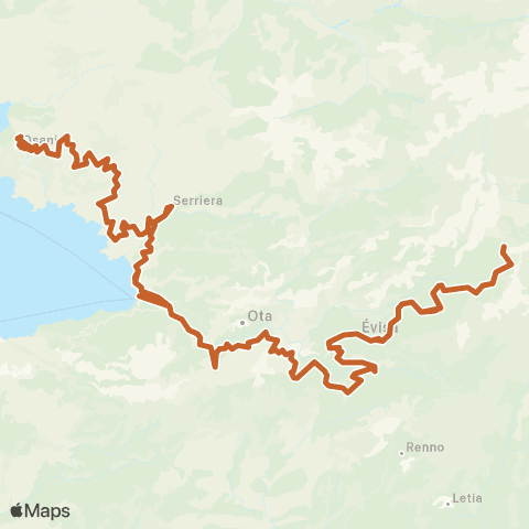 U Vagabondu Dui Sevi map