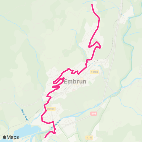 Vaï Les Maures - Portes du Lac - Entraigues map