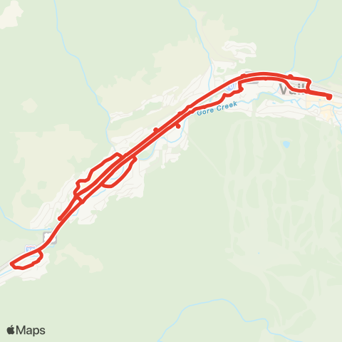 Vail West Vail Red map