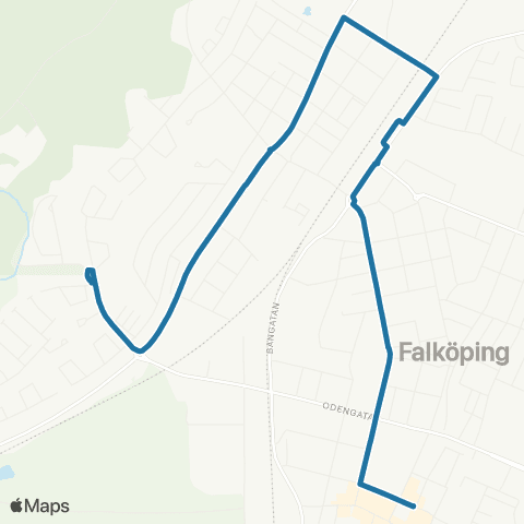 Västtrafik Falköping Centrum—Bestorp map