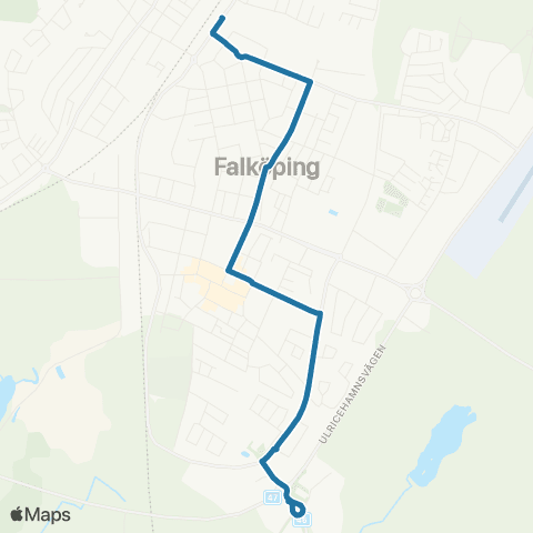 Västtrafik Falköping Resecentrum—Ålleberg Center Södra map