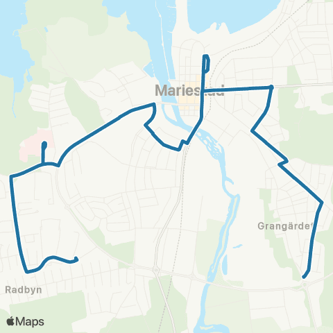 Västtrafik Bråtenpark—Grangärdet map
