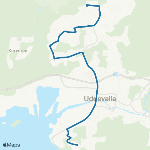 Västtrafik Gånglåtsvägen—Färövägen map