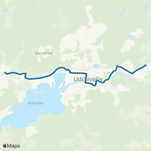 Västtrafik Kissleberg Bussplan—Långemyrsvägen map