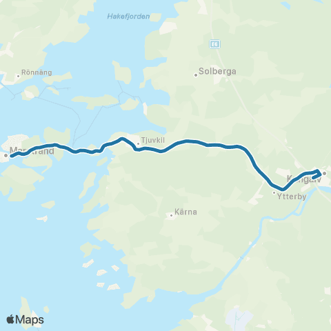 Västtrafik Kungälv Resecentrum—Marstrands Färjeläge map
