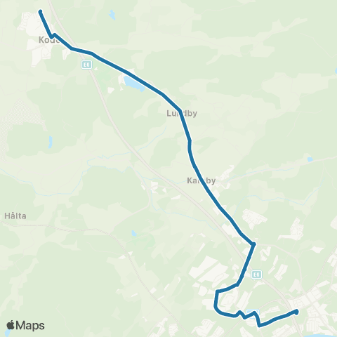 Västtrafik Kungälv Resecentrum—Bräcke map