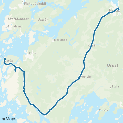 Västtrafik Tuvesvik—Henåns Bussterminal map