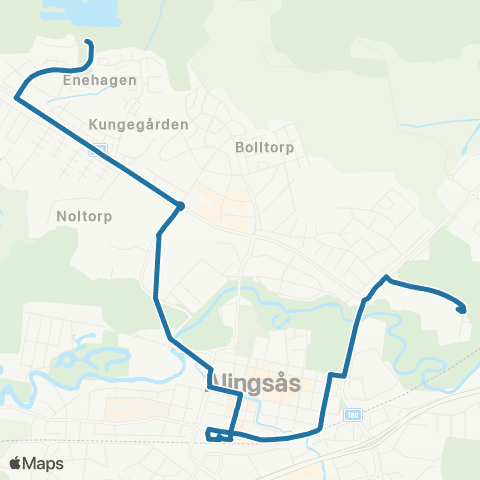 Västtrafik Brogården—Kvarnberget map