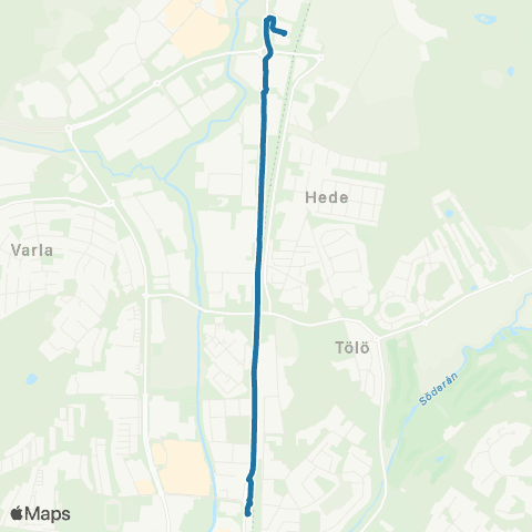 Västtrafik Kungsbacka Hede Station—Kungsbacka Station map