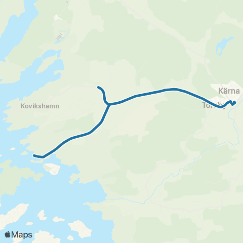 Västtrafik Sundhammar—Kärna Bussterminal map
