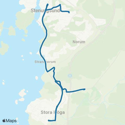 Västtrafik Stenungsunds Station—Spekeröds Skola map