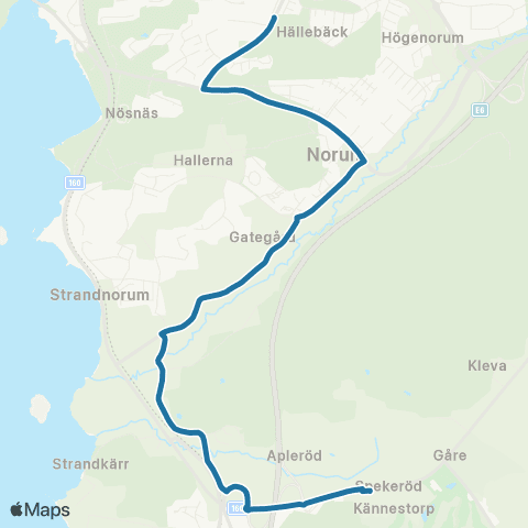 Västtrafik Spekeröds Skola—Ärtvivelvägen map