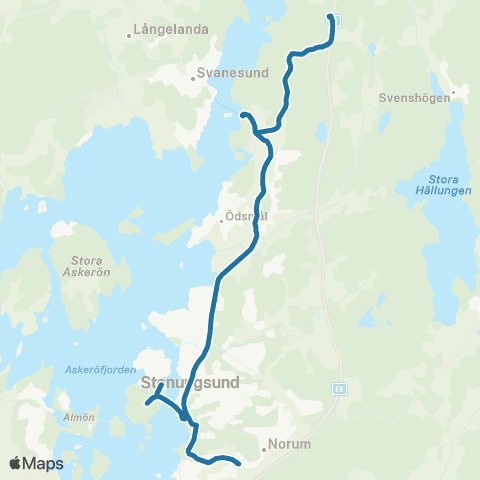 Västtrafik Kopperskolan—Tappen Stenungsön map