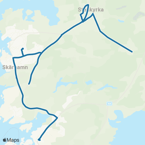 Västtrafik Bleketskolan—Fagerfjäll map