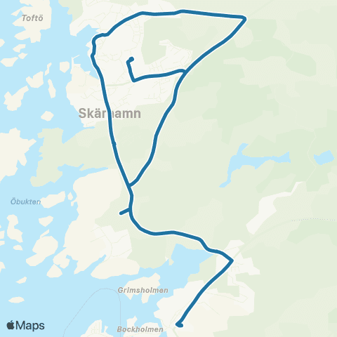Västtrafik Bleketskolan—Siröd map