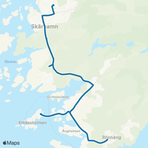 Västtrafik Bleketskolan—Rönnängs Skola map
