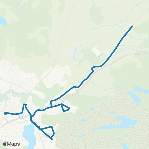 Västtrafik Marbogården Södra—Alingsåsterminalen map